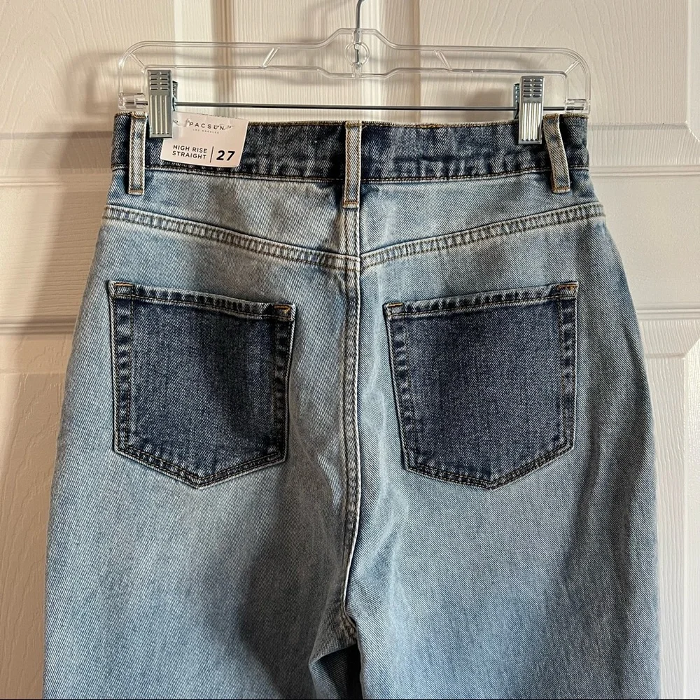 Pacsun high rise straight jeans